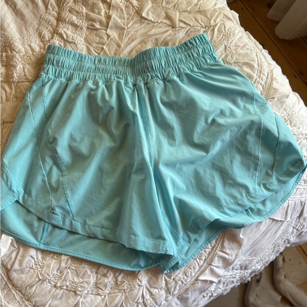 lululemon athletica Cyan Blue Track that HR 5” Shorts